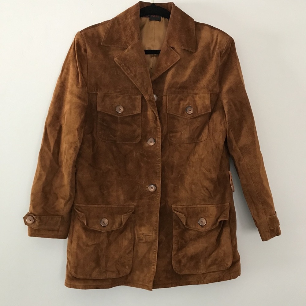 Virginia Slims Brown suede leather Jacket